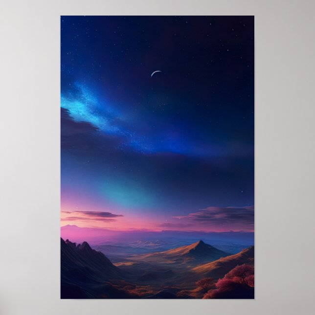 Poster Cores na Canvas Celestial (Frente)