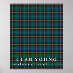 Pôster Cores novas do clã do Tartan de Scotland