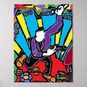 Pôster Cores Psicadélicas Loucas