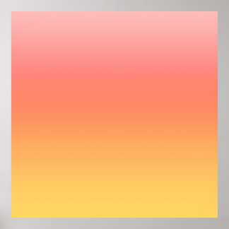 Poster Cores simples - Amarelo a Rosa Mistura