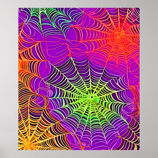Poster Cores Suaves: Arte Aranha (Frente)