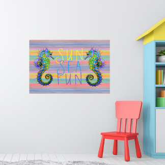 Poster Cores Sunset Brito Brilhante Artsy Seacavalo