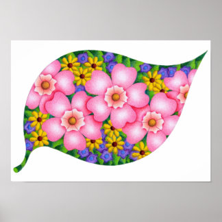 Poster Cores vibrantes de flores.