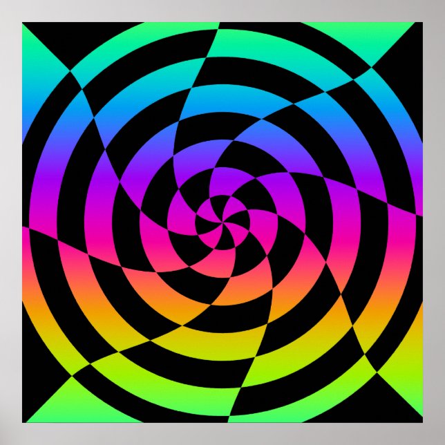 Poster Corey Tiger 80s - Arte Op (Frente)