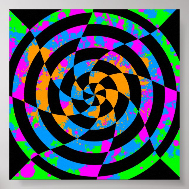 Pôster Corey Tiger 80s - Arte Op (Frente)