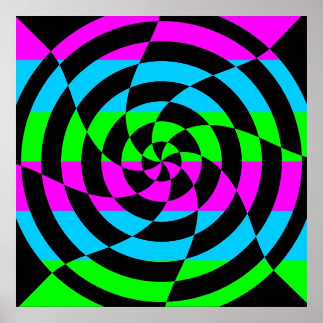 Pôster Corey Tiger 80s - Arte Op (Frente)