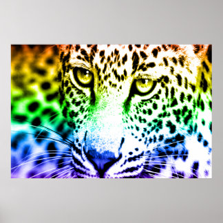Poster Corey Tiger 80s Leopardo Retro