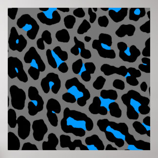 Poster Corey Tiger 80s - Padrão Retro Leopard