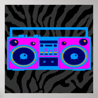 Pôster Corey Tiger 80s - Rádio da Caixa de Introdução