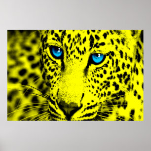 Pôster Corey Tiger 80s Retro Leopard