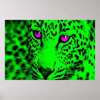 Pôster Corey Tiger 80s Retro Leopard