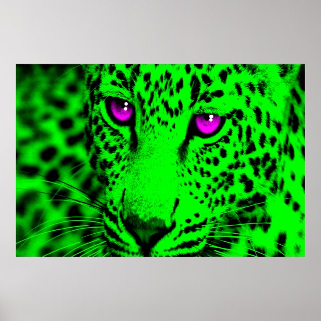 Pôster Corey Tiger 80s Retro Leopard (Frente)