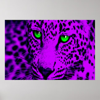 Pôster Corey Tiger 80s Retro Leopard