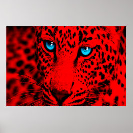 Poster Corey Tiger 80s Retro Leopard