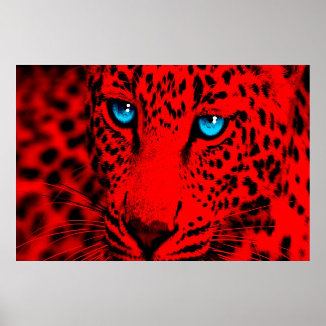 Poster Corey Tiger 80s Retro Leopard (Frente)