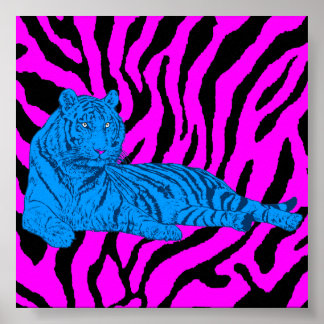 Pôster Corey Tiger 80s — Tigre de Volta