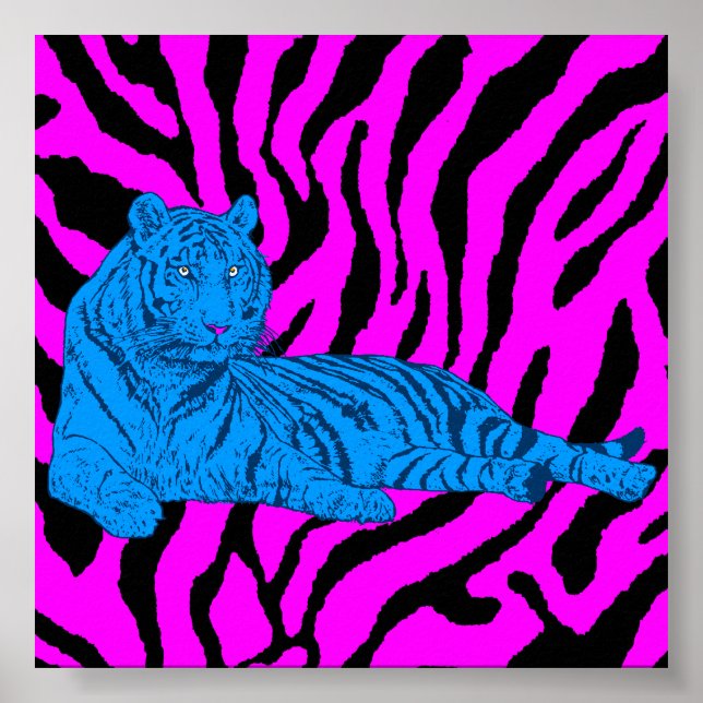 Pôster Corey Tiger 80s — Tigre de Volta (Frente)