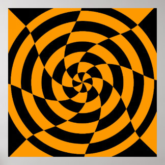 Poster Corey Tiger 80s Vintage Op Art