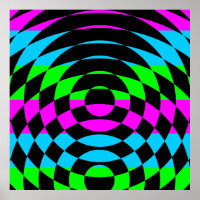 Corey Tiger 80s Vintage Op Art