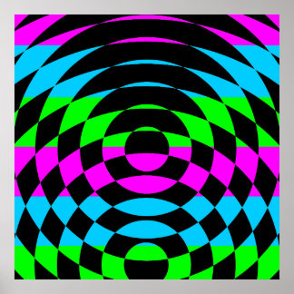 Pôster Corey Tiger 80s Vintage Op Art