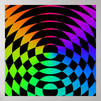 Pôster Corey Tiger 80s Vintage Op Art