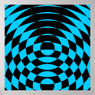 Poster Corey Tiger 80s Vintage Op Art
