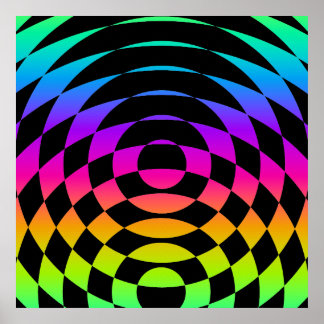 Pôster Corey Tiger 80s Vintage Op Art