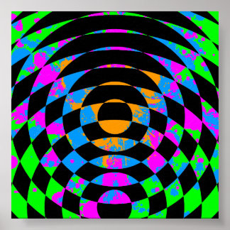 Pôster Corey Tiger 80s Vintage Op Art