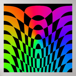 Pôster Corey Tiger 80s Vintage Op Art