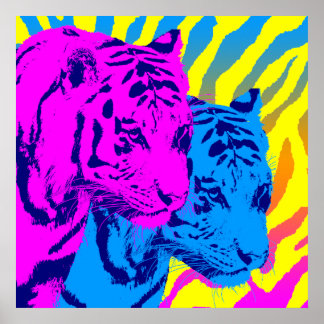 Pôster Corey Tiger 80s Vintage Twin Tigers