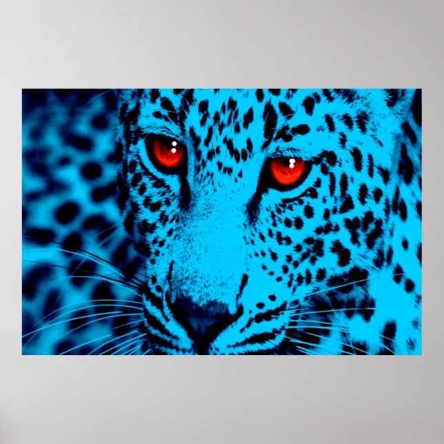 Poster Corey Tiger Anos 80 Retrô Leopardo (Frente)