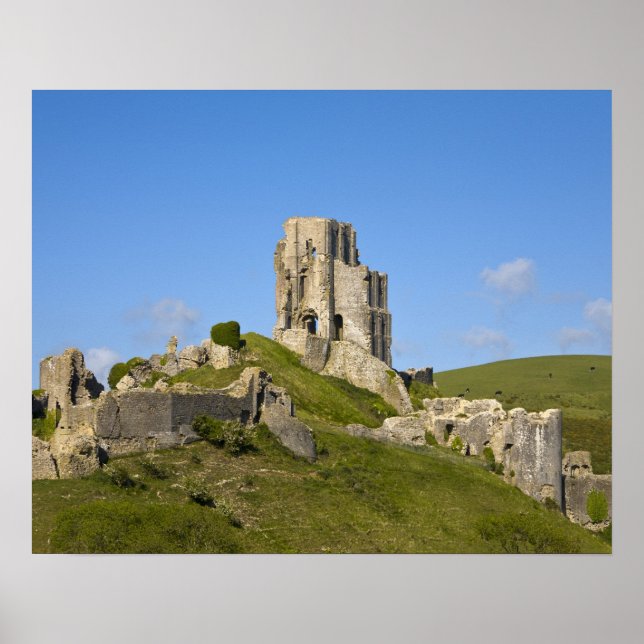 Pôster Corfe Castle, Corfe, Dorset, Inglaterra (Frente)