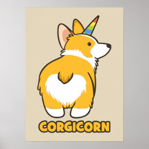 Pôster Corgi Unicorn - CORGICORN