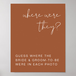 Poster CORIANDER Boho Terracotta Onde Estavam Assinando