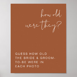 Poster CORIANDER Boho Terracotta Quantos Anos Eles Estava