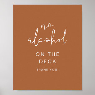 Poster CORIANDER Boho Terracotta Sem Sinal de Álcool