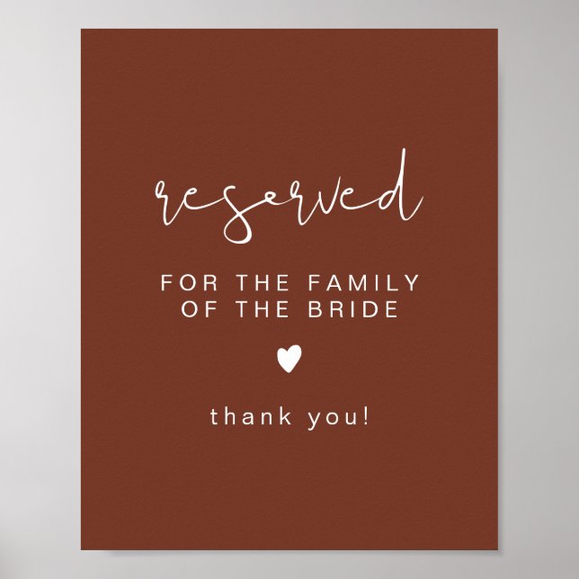 Poster CORIANDER Terracotta Reservado para Família de Noi (Frente)