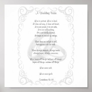 Poster Corinthians que Wedding o verso