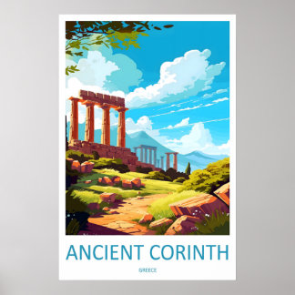 Poster Corinto Antiga Viagem Parque Nacional Vintage
