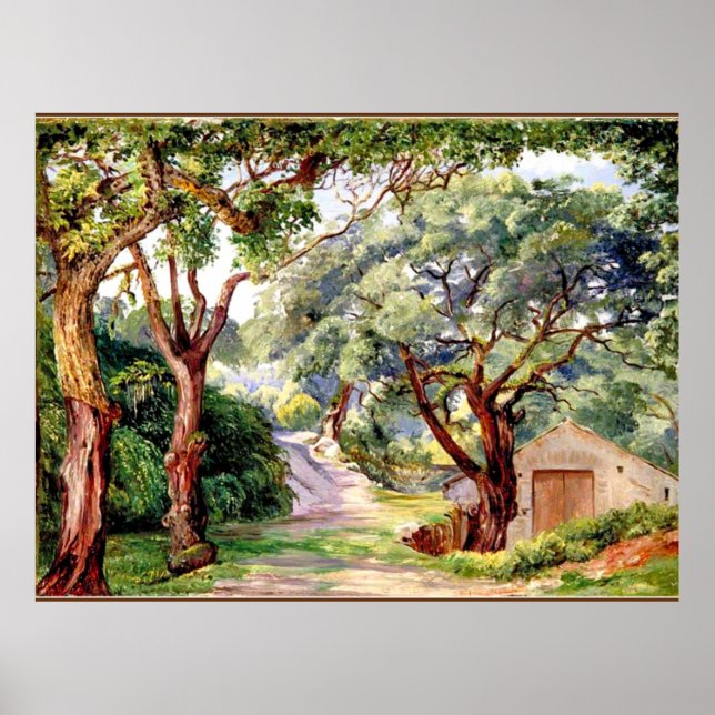 Poster Cork Trees em Cintra perto de Lisboa, (Frente)