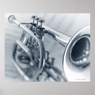 Poster Cornet em folhas de música