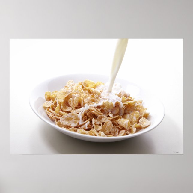 Pôster Cornflakes e leite (Frente)