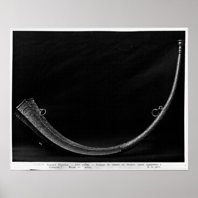 Poster Corno de caça pertencente à França I (Frente)