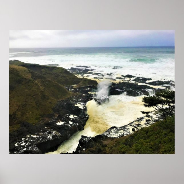 Poster Corno de pouso, Cabo Perpétua, Costa do Oregon (Frente)