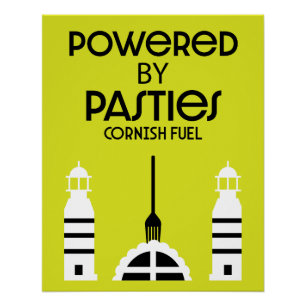 Pôster Cornwall Cornish Pasties Comida Inglesa