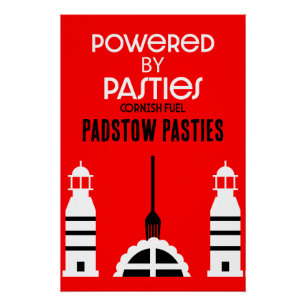 Pôster Cornwall Cornish Pasties Comida Inglesa