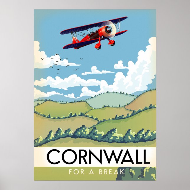 Poster Cornwall Para uma Pausa (Frente)