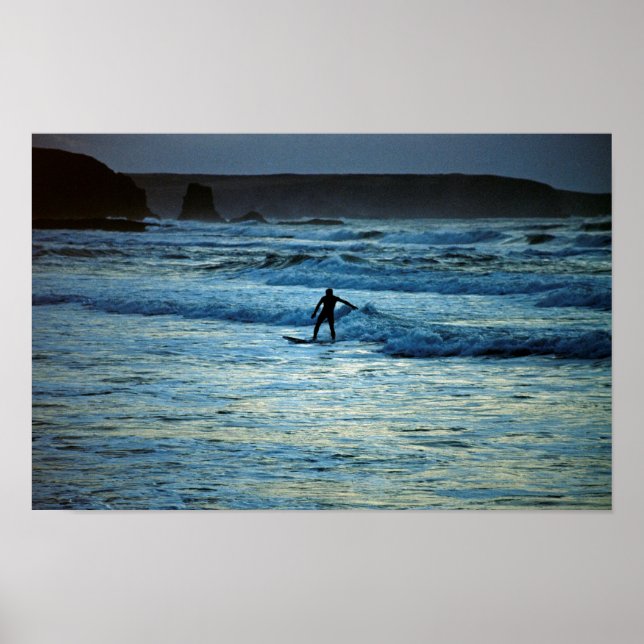Poster Cornwall surfing (Frente)