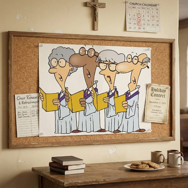 Poster Coro da Igreja de Cidadãos Seniores de Desenho Ani (Criador carregado)