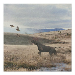 Pôster Coroa alemã de caça a ponteiro curto, Arte